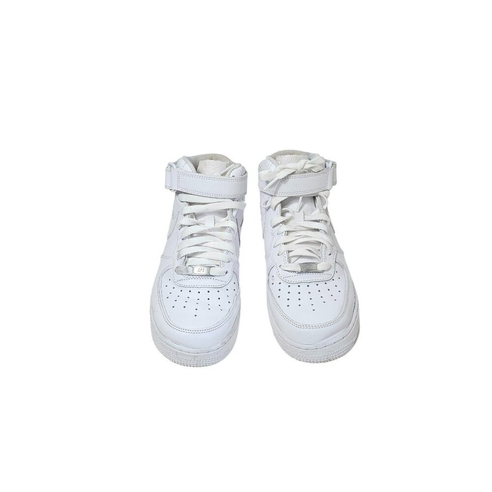Nike Air Force 1 Mid 07 Sneakers White Leather Mens Size 8 US UK 7 EUR 41 Athlet